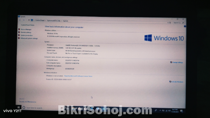 Asus Laptop 4gb Ram 500gb Hard Disk Fresh Condition